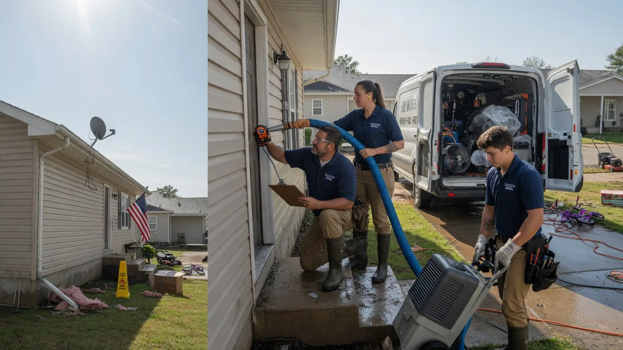 Ceiling Water Damage Restoration in Barnesville, OH near me